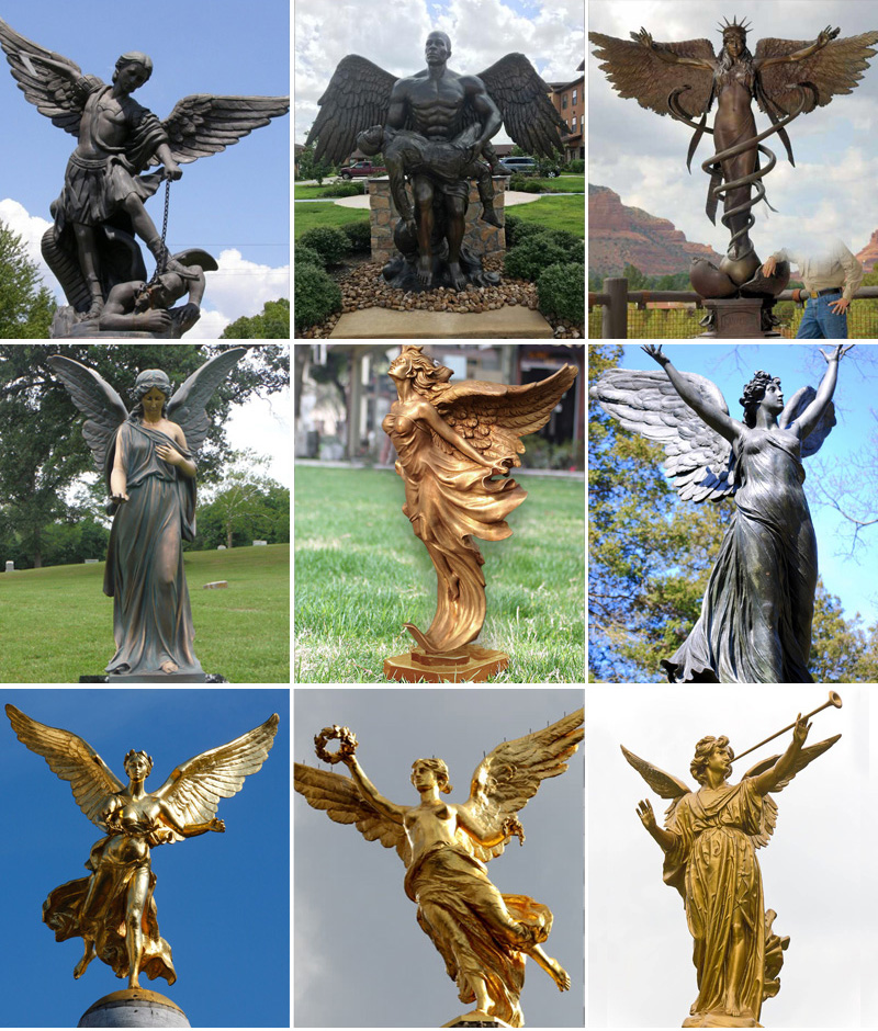 Статуя ангела из бронзы