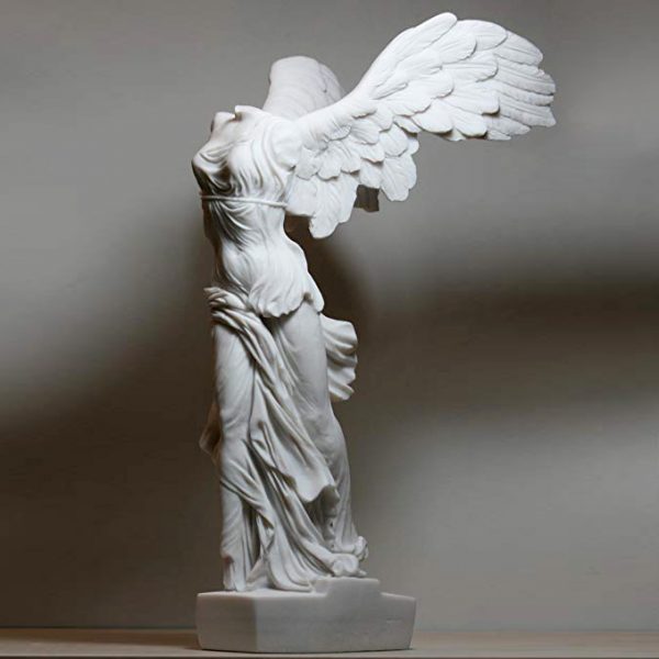 Скульптура для сада и дома Белый мрамор Победа Скульптура богини на продажу