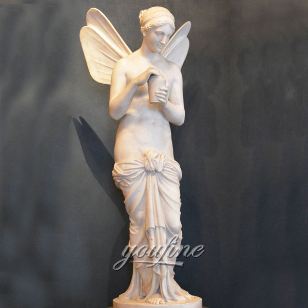 0Ангел Психеи Бертеля Торвальдсена с мраморной статуей на крыльях на продажу (5)