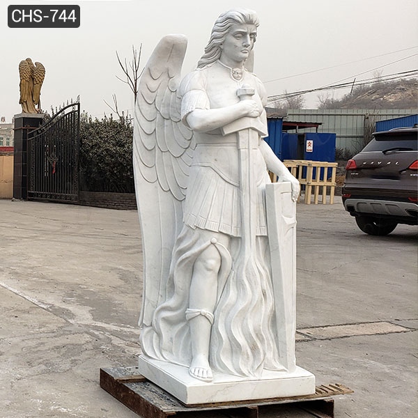 Известная мраморная статуя архангела католическая святая скульптура дизайн реплики на продажу CHS-744